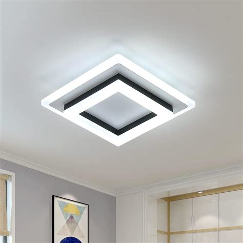 square 24w cold white led recessed light with junction box|11 inch Ultra.